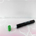 Tubo de plástico pequeño transparente cosmético con boquilla larga